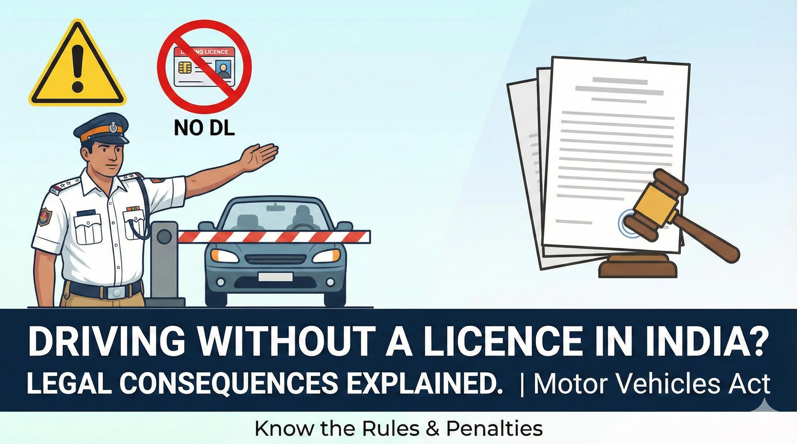 Driving Without Licence - Legal Consequences Explained (India)